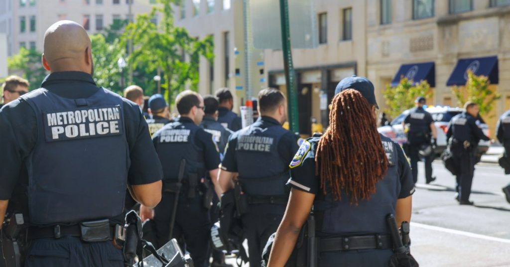 police on the street