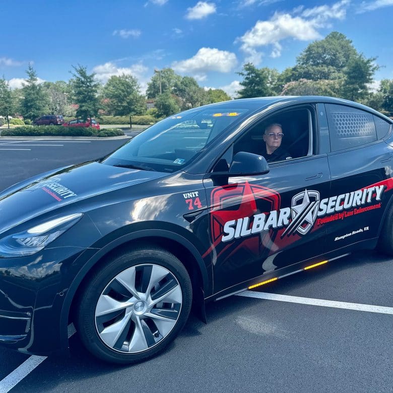 Silbar Security Tesla vehicle patrol